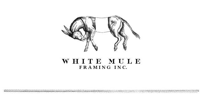 White Mule Framing Header Logo